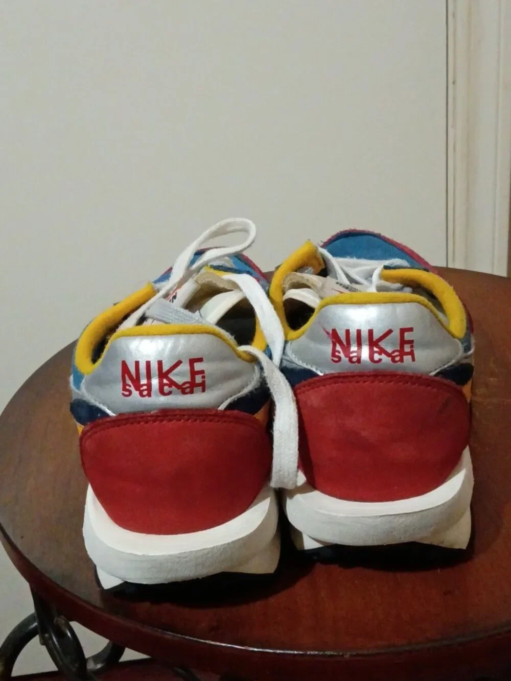 Nike Sacai LDWaffle Shoes Varsity Blue Red Men's 8.5 Running Sneakers BV0073-400